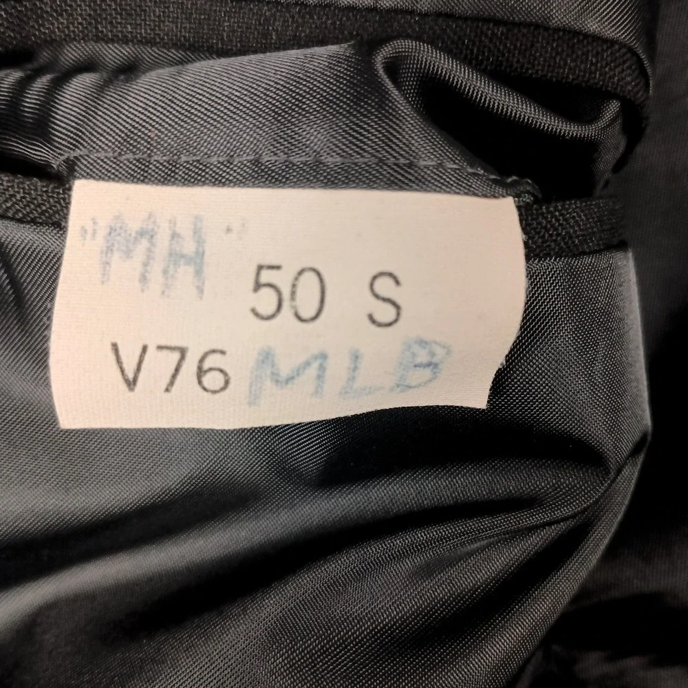 Jean-Yves 50S Mens Black 100% Worsted Wool Peak Lapel Tuxedo Jacket Blazer